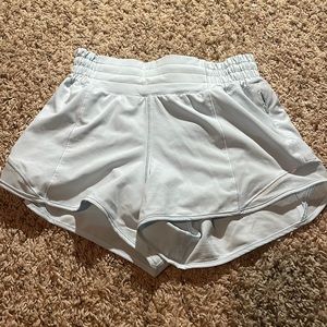 Sheer Blue High Rise 2.5 Inch Inseam Hotty Hot Shorts